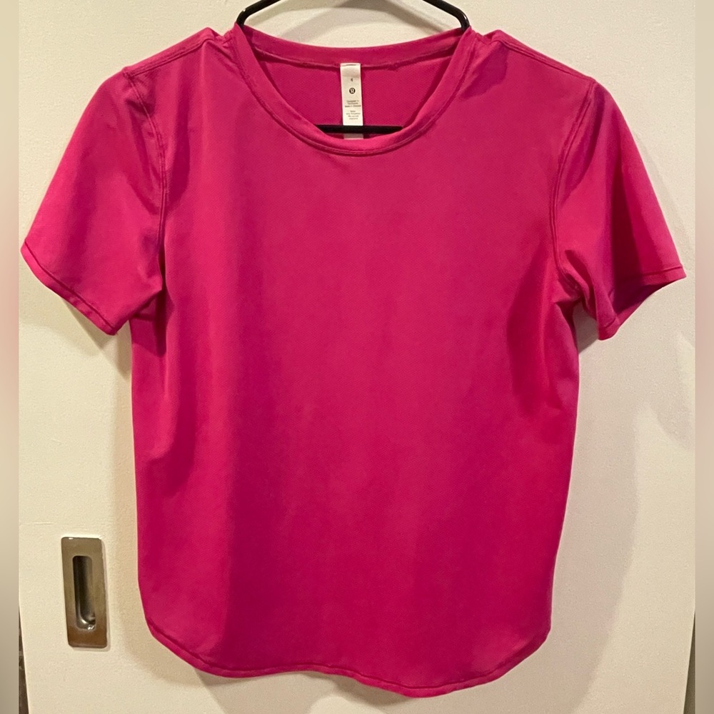 Lululemon high neck short sleeve, size 4
